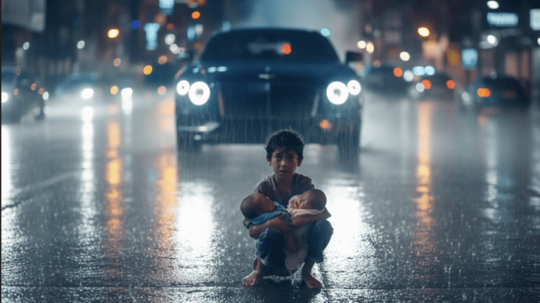 Billionaire Widow Rescues Boy in Rain – What She Discovered Left Her Shattered