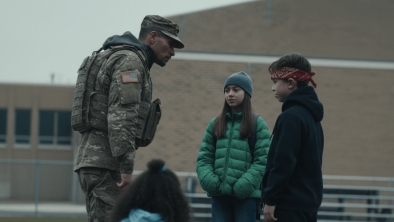Soldier Dad Confronts School Bullies in Dramatic Showdown
