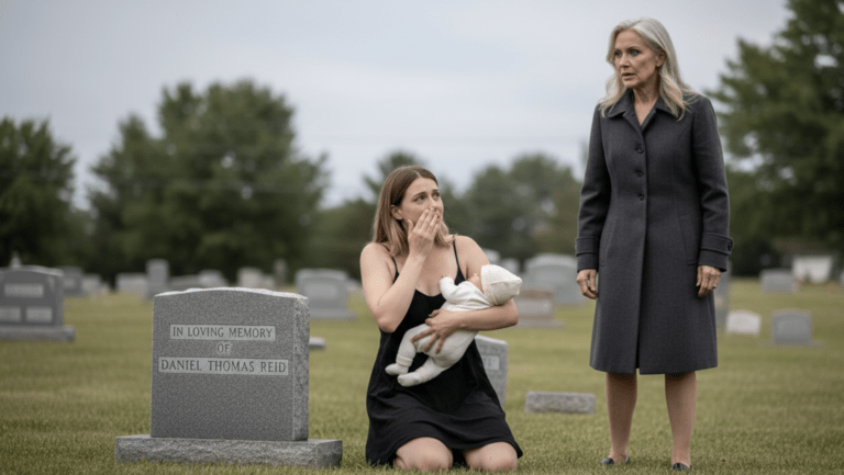 She Cried at His Grave—Then the Baby’s Eyes Exposed Everything
