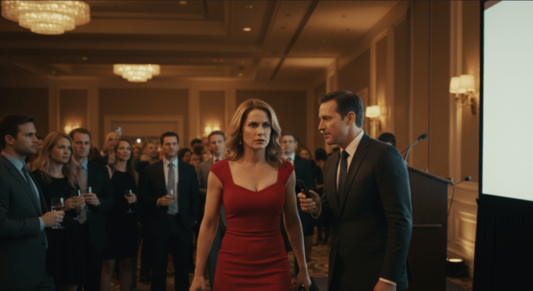 She Served Divorce Papers at His VP Party