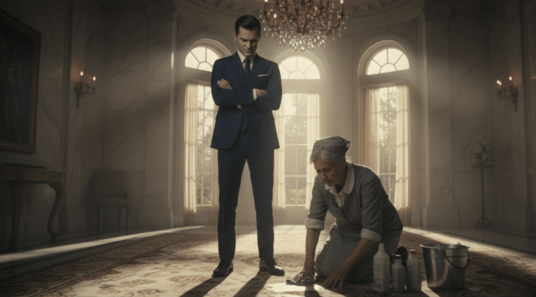 Billionaire’s Son Abuses Janitor – She’s His Dead Mother’s Best Friend