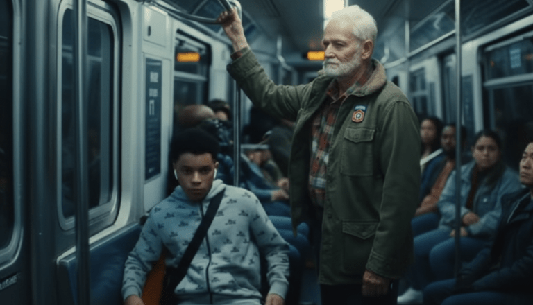 Teen Steals Veteran’s Seat – Six Strangers Change His Mind