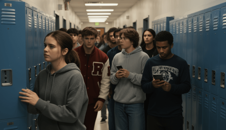 Student Slaps Girl in Hallway—Seven Doors Open at Once