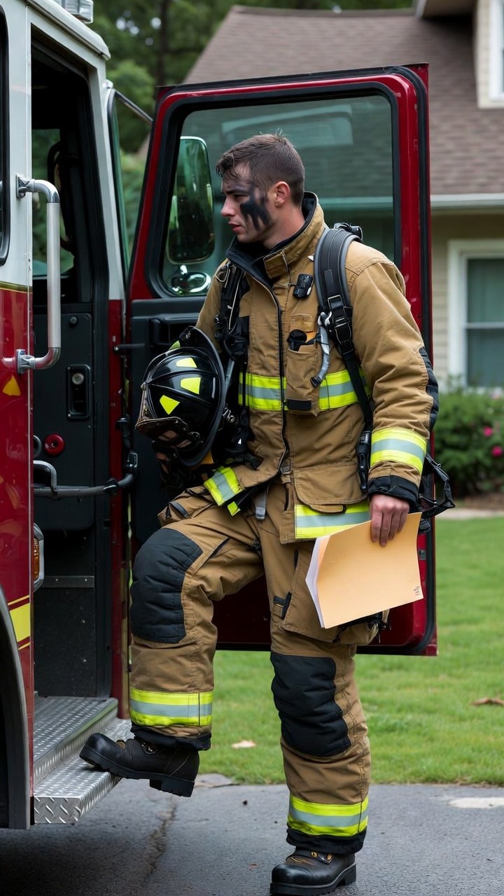 He Drove The Fire Engine To The Auction Still Covered In Soot